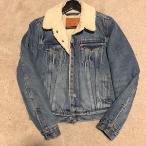 Levi’s denim jacket with Sherpa lining